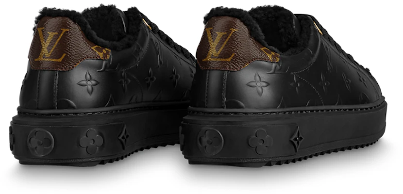 (W) Louis Vuitton Time Out Sneakers 'Monogram Hitam dengan Shearling' 1AAE04 Purchase (W) Louis Vuitton Time Out Sneakers 'Monogram Hitam dengan Shearling' 1AAE04