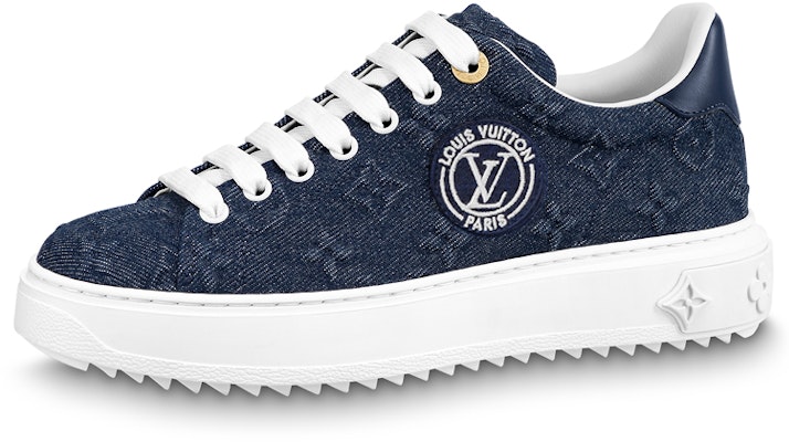 (W) Louis Vuitton Time Out Sneakers 'Jaring Denim Biru' 1AADME Buy (W) Louis Vuitton Time Out Sneakers 'Jaring Denim Biru' 1AADME