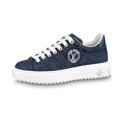 (W) LV Time Out Sneakers 'Blue Denim Mesh'