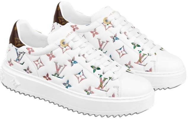 (W) Louis Vuitton Time Out Sneakers 'Monogram Warna-warni' 1AAOSH Lookbook (W) Louis Vuitton Time Out Sneakers 'Monogram Warna-warni' 1AAOSH