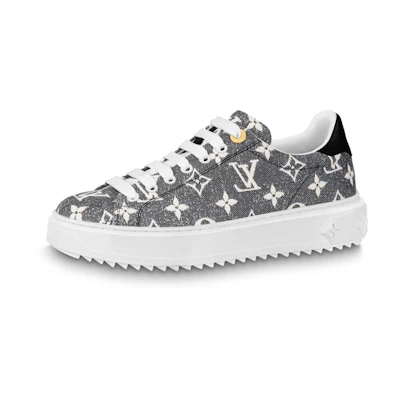 (W) LV Time Out Sneakers 'Grey Denim Monogram'