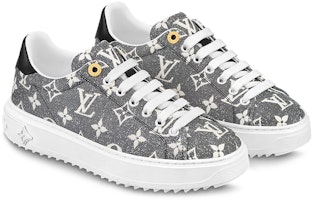 LOUIS VUITTON Time Out 系帶 低筒 時髦板鞋 女款 灰白 Lookbook LOUIS VUITTON Time Out 系帶 低筒 時髦板鞋 女款 灰白