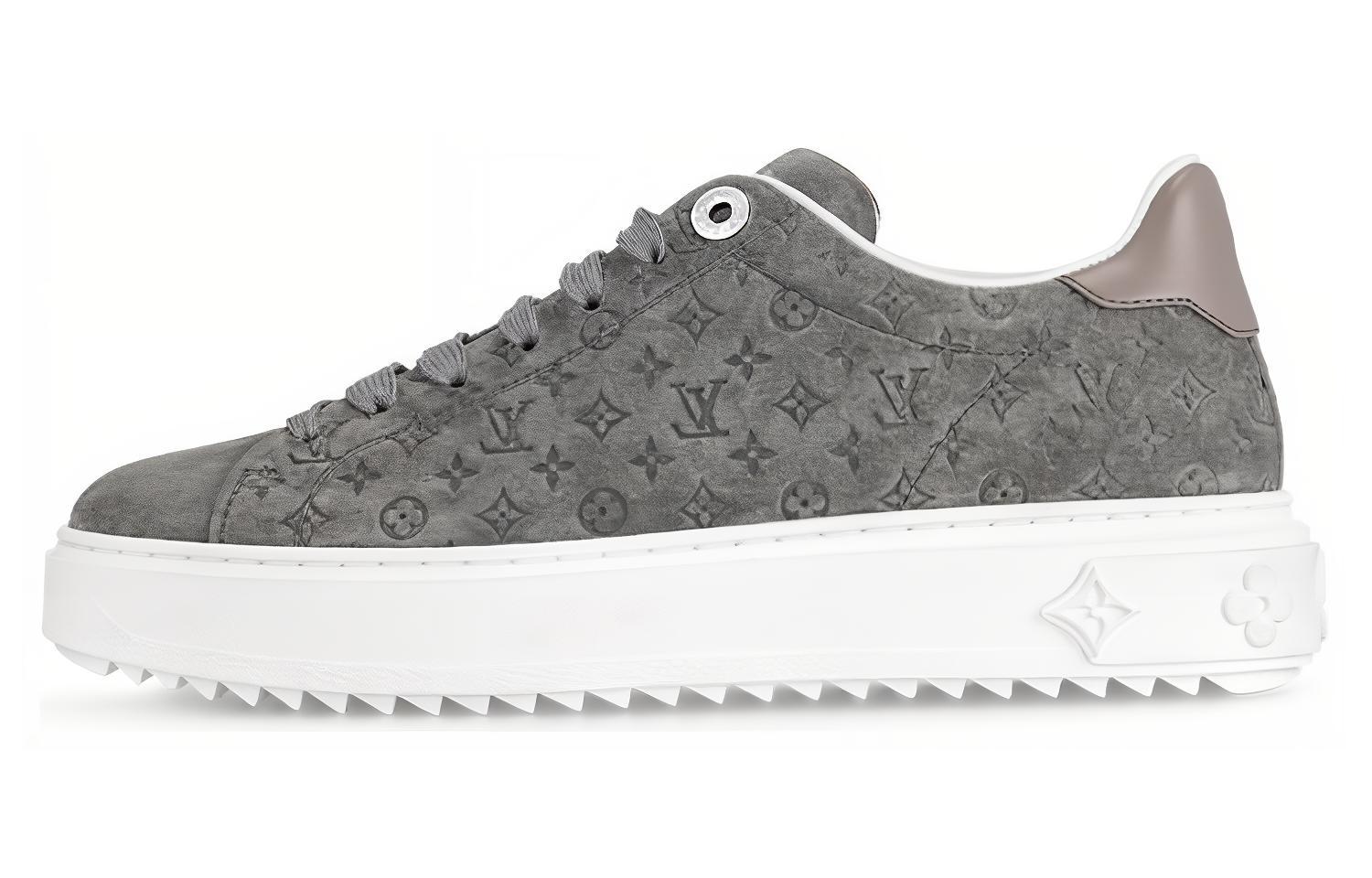 (Women) Louis Vuitton Time Out Sneakers 'Grey Minimonogram' 1ABR1M