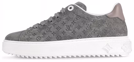 (Women) Louis Vuitton Time Out Sneakers 'Grey Minimonogram' 1ABR1M (Women) Louis Vuitton Time Out Sneakers 'Grey Minimonogram' 1ABR1M