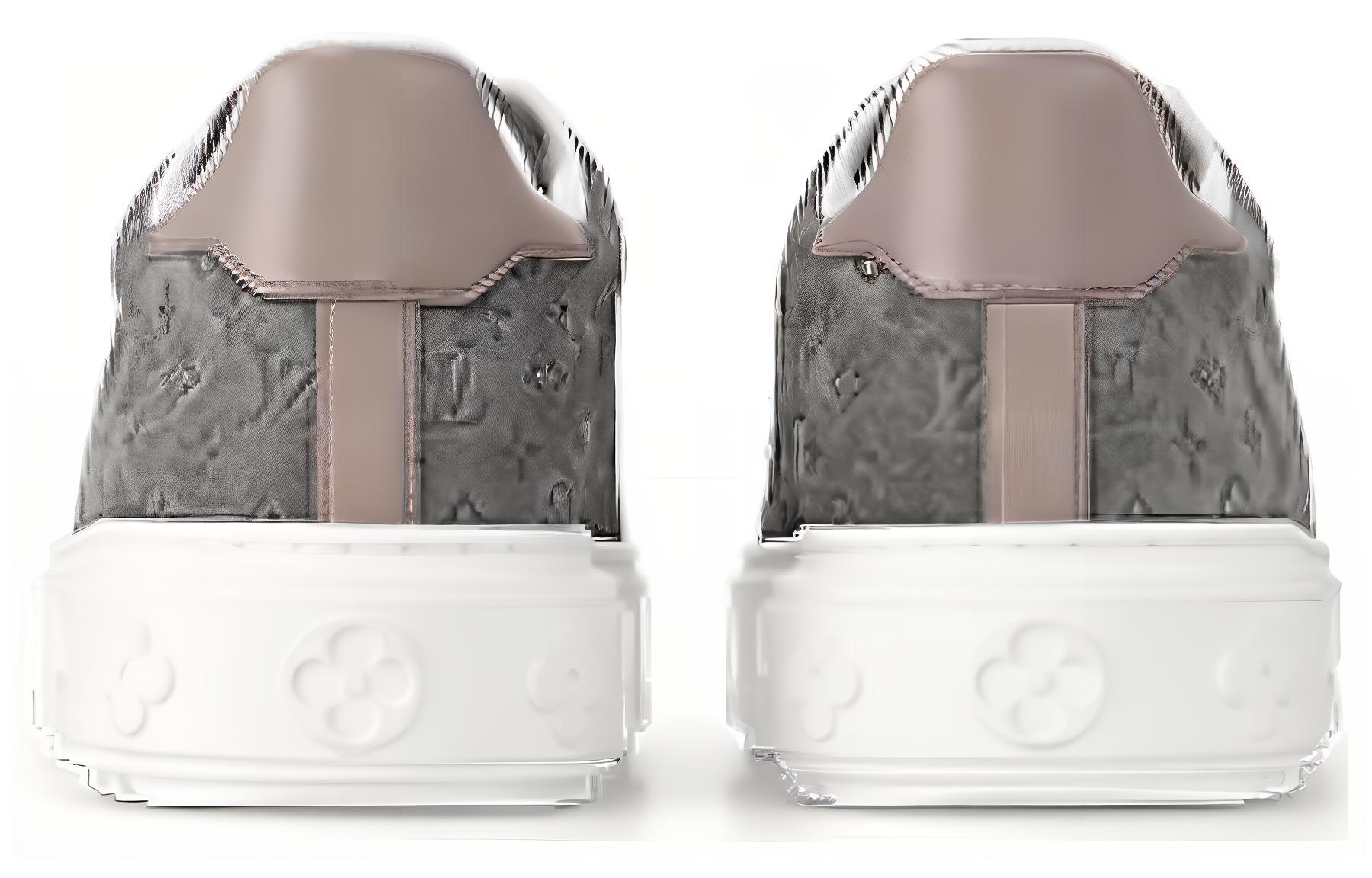 Shop LOUIS VUITTON Time Out 絨面革 舒適圓頭 低筒 運動鞋 女款 灰色