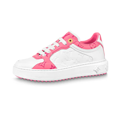 (W) LV Time Out Sneakers 'White and Pink Monogram'