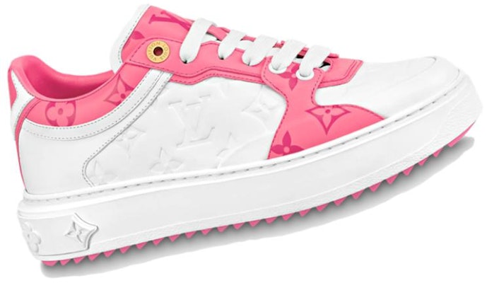 (W) Louis Vuitton Time Out Sneakers 'Putih dan Pink Monogram' 1AB33E Order (W) Louis Vuitton Time Out Sneakers 'Putih dan Pink Monogram' 1AB33E