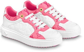 (W) 路易威登Time Out运动鞋 '白色和粉色Monogram' 1AB33E Lookbook (W) 路易威登Time Out运动鞋 '白色和粉色Monogram' 1AB33E