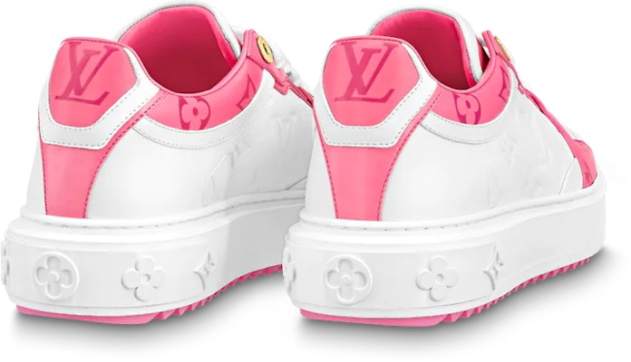 (W) Louis Vuitton Time Out Sneakers 'Putih dan Pink Monogram' 1AB33E Shop (W) Louis Vuitton Time Out Sneakers 'Putih dan Pink Monogram' 1AB33E