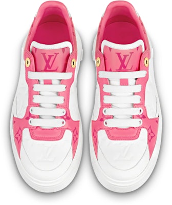 (W) Louis Vuitton Time Out Sneakers 'Putih dan Pink Monogram' 1AB33E Purchase (W) Louis Vuitton Time Out Sneakers 'Putih dan Pink Monogram' 1AB33E