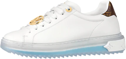 (Women) Louis Vuitton Time Out Sneakers 'White Blue Gold' 1A8NG3 (Women) Louis Vuitton Time Out Sneakers 'White Blue Gold' 1A8NG3