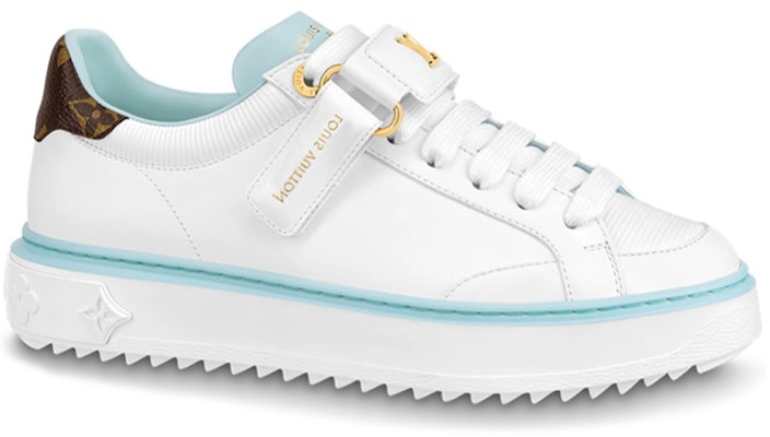 (Women) Louis Vuitton Time Out Sneakers 'White Blue Brown' 1AB194 Order (Women) Louis Vuitton Time Out Sneakers 'White Blue Brown' 1AB194