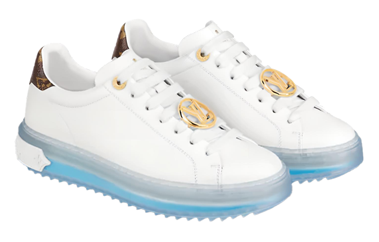 Lookbook (W) Zapatillas Louis Vuitton Time Out 'Blanco Azul Oro'. 1A8NG3