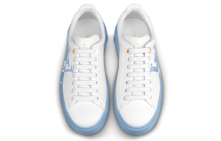 (W) LV Time Out Sneakers 'White Blue' 圖 4