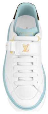 (Women) Louis Vuitton Time Out Sneakers 'White Blue Brown' 1AB194 Shop (Women) Louis Vuitton Time Out Sneakers 'White Blue Brown' 1AB194