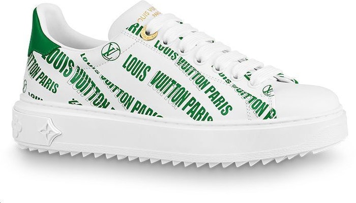 (W) Louis Vuitton Time Out Sneakers 'Putih Hijau' 1A9D16 Order (W) Louis Vuitton Time Out Sneakers 'Putih Hijau' 1A9D16
