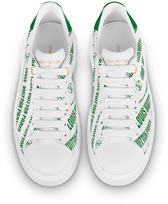(W) Louis Vuitton Time Out Sneakers 'Putih Hijau' 1A9D16 Shop (W) Louis Vuitton Time Out Sneakers 'Putih Hijau' 1A9D16