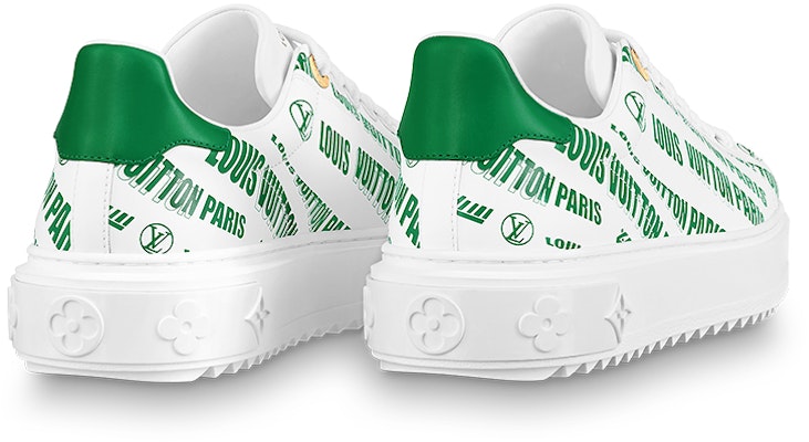 (W) Louis Vuitton Time Out Sneakers 'Putih Hijau' 1A9D16 Purchase (W) Louis Vuitton Time Out Sneakers 'Putih Hijau' 1A9D16