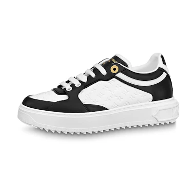 (W) LV Time Out Sneakers 'White Mini monogram Black'