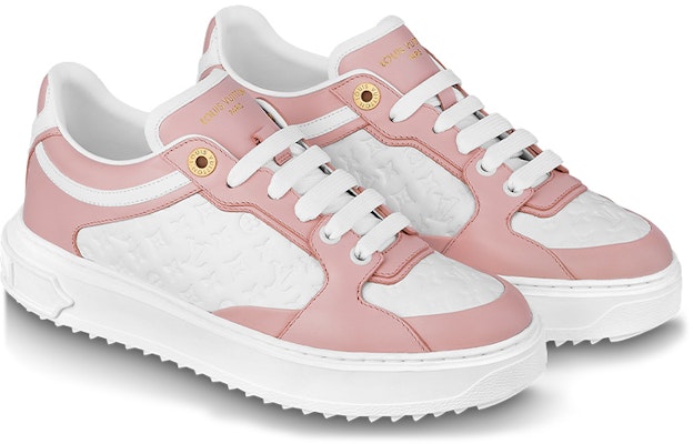 (W) Louis Vuitton Time Out Sneakers 'Putih Mini Monogram Pink' 1ABURV Lookbook (W) Louis Vuitton Time Out Sneakers 'Putih Mini Monogram Pink' 1ABURV