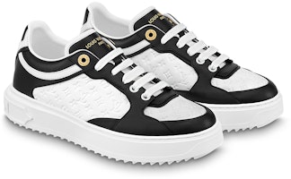 (W) ルイ・ヴィトン タイムアウトスニーカー 白ミニモノグラム黒 1ABUSJ Lookbook (W) ルイ・ヴィトン タイムアウトスニーカー 白ミニモノグラム黒 1ABUSJ