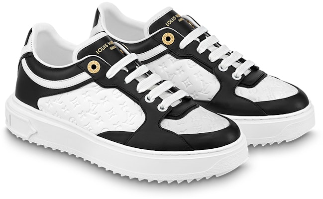(W) Louis Vuitton Time Out Sepatu 'Putih Mini Monogram Hitam' 1ABUSJ Lookbook (W) Louis Vuitton Time Out Sepatu 'Putih Mini Monogram Hitam' 1ABUSJ