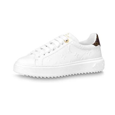 (W) LV Time Out Sneakers 'White Monogram with Brown'