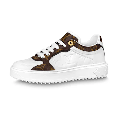 (W) LV Time Out Sneakers 'White Monogram with Brown Monogram'