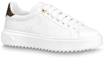 Order (W) Louis Vuitton Time Out Sneakers 'Putih Monogram dengan Coklat' 1AAE5M