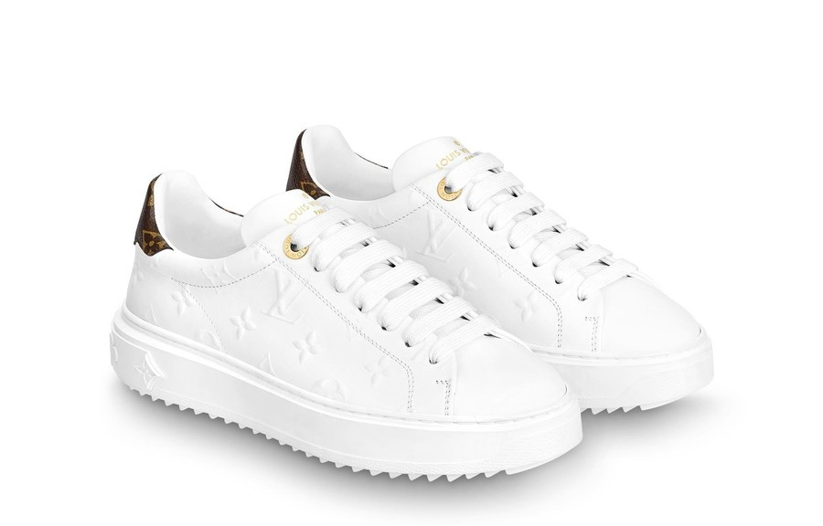 Lookbook (W) 루이비통 타임아웃 스니커즈 (화이트/브라운) 1AAE5M