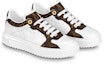Lookbook (Women) Louis Vuitton Time Out Sneakers 'White Monogram with Brown Monogram' 1AAWFP