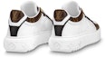 Purchase (Women) Louis Vuitton Time Out Sneakers 'White Monogram with Brown Monogram' 1AAWFP