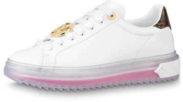 (Women) Louis Vuitton Time Out Sneakers 'White Pink Gold' 1A8NFR (Women) Louis Vuitton Time Out Sneakers 'White Pink Gold' 1A8NFR