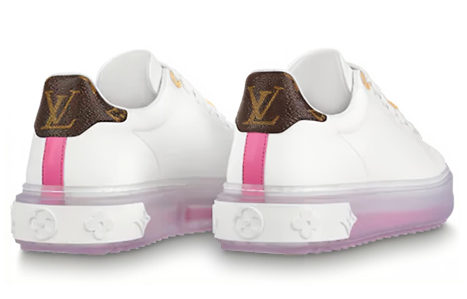 Purchase (W) Zapatillas Louis Vuitton Time Out 'Blanco Rosa Oro' 1A8NFR