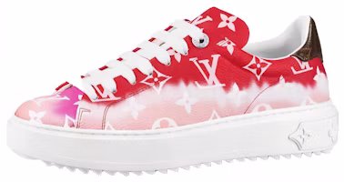 (Women) Louis Vuitton Time Out Sneakers 'White Red' 1A7ULV (Women) Louis Vuitton Time Out Sneakers 'White Red' 1A7ULV