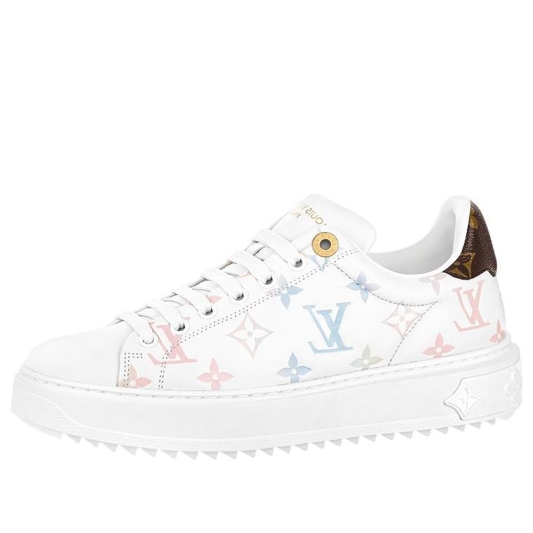 (Women) Louis Vuitton Time Out Sneakers 'White with Dreamy Monogram' 1ABZMF