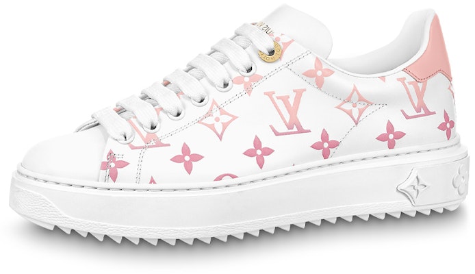 (Women) Louis Vuitton Time Out Sneakers 'White with Pink Monogram' 1AAEG2 Buy (Women) Louis Vuitton Time Out Sneakers 'White with Pink Monogram' 1AAEG2