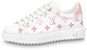 (Women) Louis Vuitton Time Out Sneakers 'White with Pink Monogram' 1AAEG2