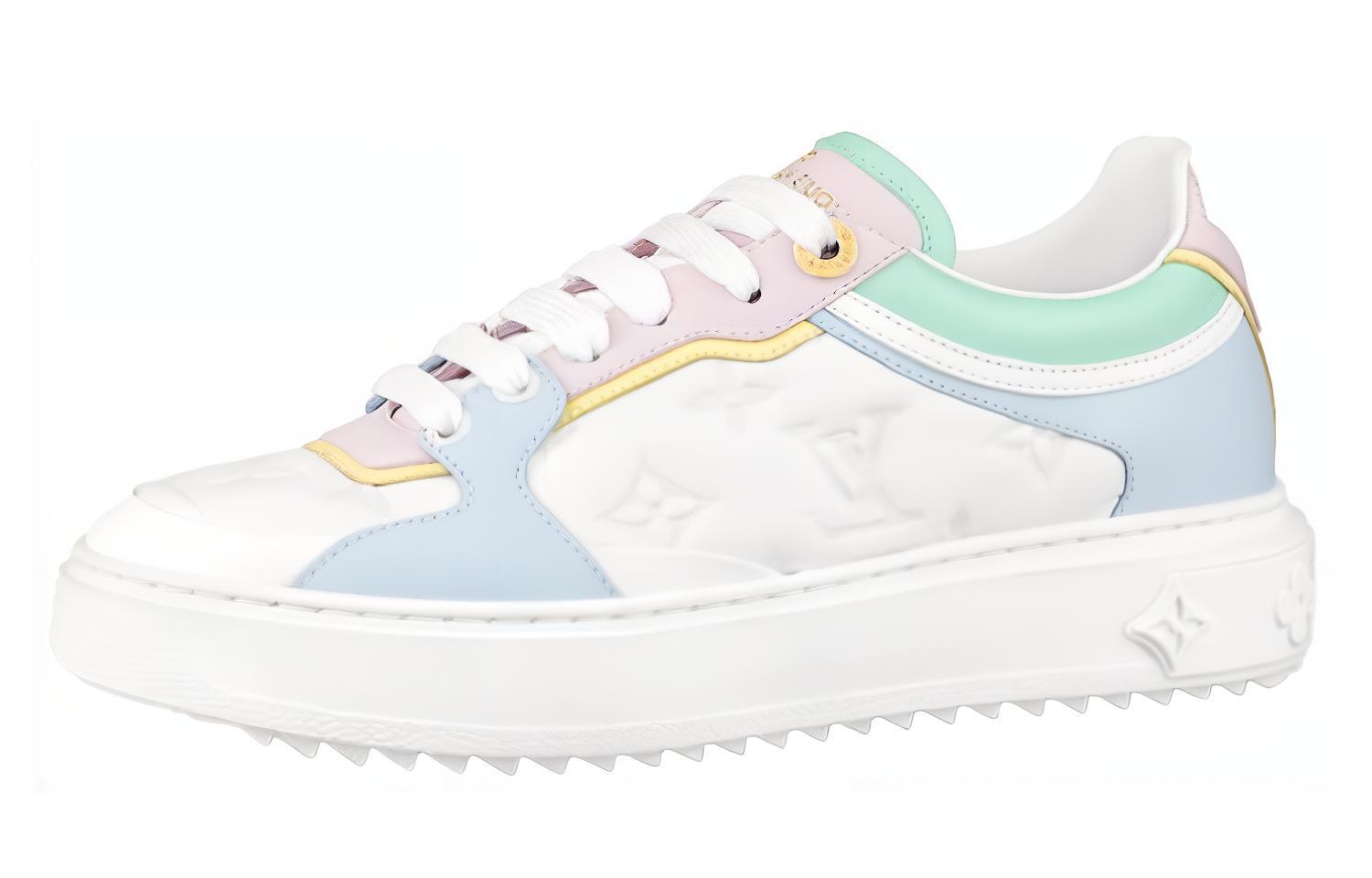(Women) Louis Vuitton Time Out Sneakers 'White with Baby Shades' 1A8VTZ