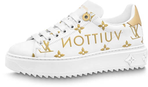 (W) Louis Vuitton Time Out Sneakers 'Putih dengan Monogram Emas' 1AAVVQ Buy (W) Louis Vuitton Time Out Sneakers 'Putih dengan Monogram Emas' 1AAVVQ
