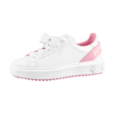 (W) LV Time Out Sneakers 'White with Pink'