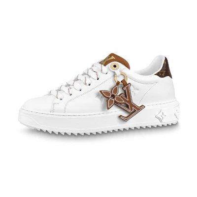 (W) LV Time Out Sneakers 'White with Brown'