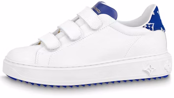 (Women) Louis Vuitton Time Out Sneakers 'White with Blue' 1AADPY (Women) Louis Vuitton Time Out Sneakers 'White with Blue' 1AADPY