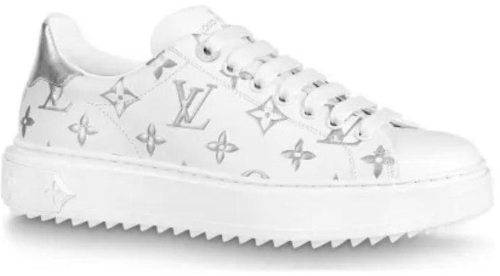 (W) Louis Vuitton Time Out Sneakers 'Putih dengan Monogram Perak' 1A8TAI Order (W) Louis Vuitton Time Out Sneakers 'Putih dengan Monogram Perak' 1A8TAI