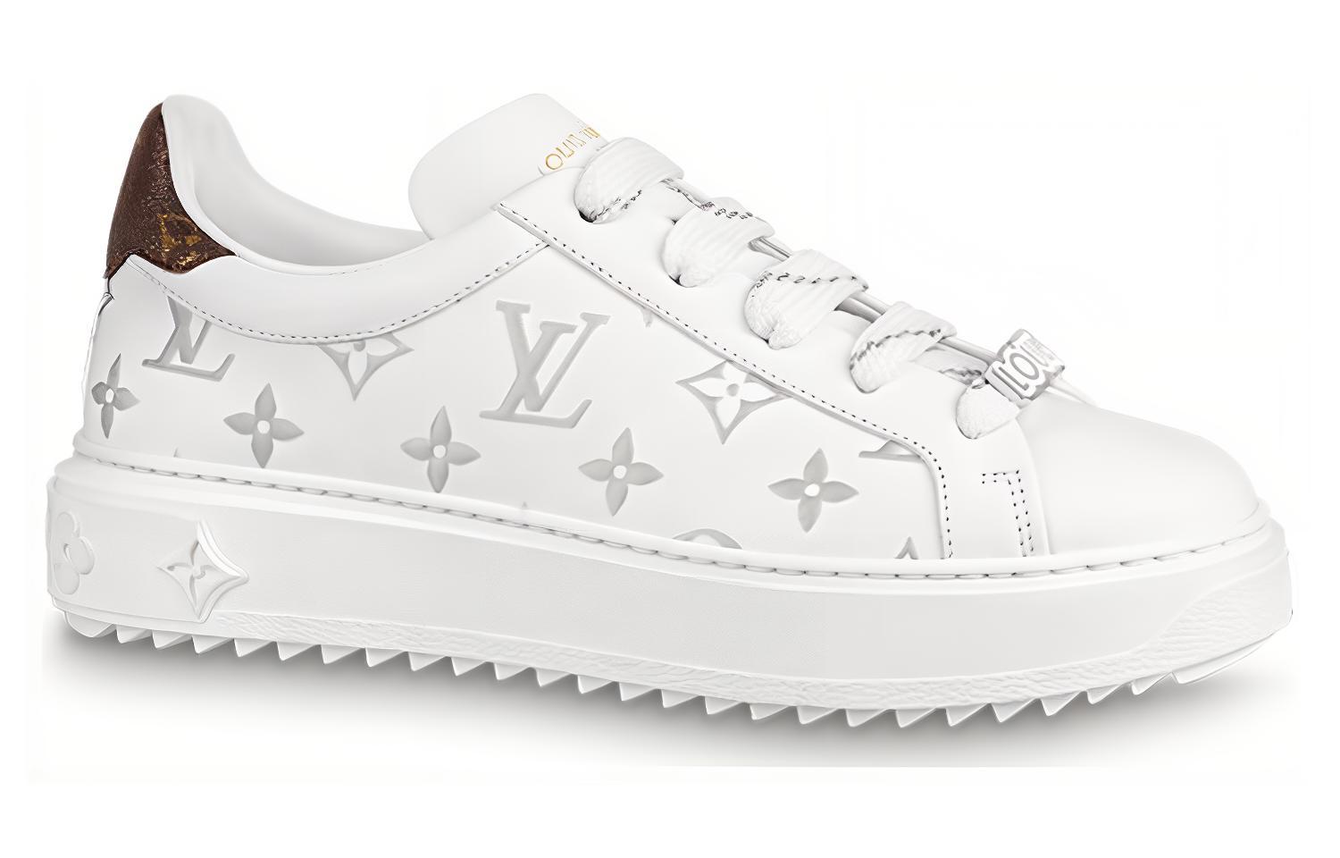 Order (W) Louis Vuitton Time Out Zapatillas 'Blanco con Monograma Plateado' 1AAJTY