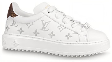 (W) 路易威登白色银色Logo Time Out休闲鞋 1AAJTY Order (W) 路易威登白色银色Logo Time Out休闲鞋 1AAJTY