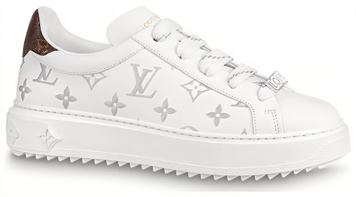 (Women) Louis Vuitton Time Out Sneakers 'White with Silver Monogram' 1AAJTY Order (Women) Louis Vuitton Time Out Sneakers 'White with Silver Monogram' 1AAJTY