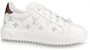 (Women) Louis Vuitton Time Out Sneakers 'White with Silver Monogram' 1AAJTY