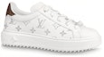 Order (Women) Louis Vuitton Time Out Sneakers 'White with Silver Monogram' 1AAJTY
