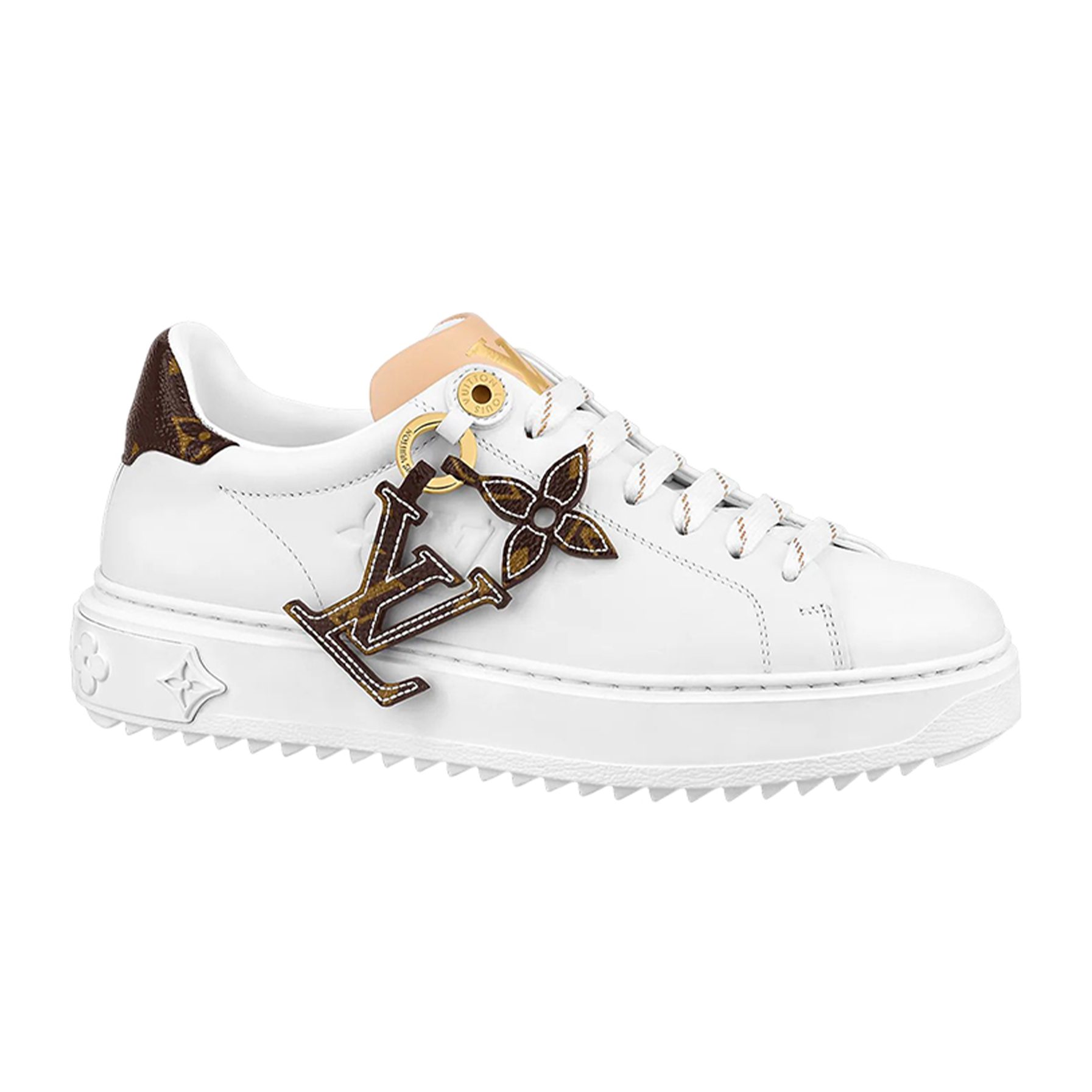 Order (W) ルイ・ヴィトン タイムアウトスニーカー 白/茶モノグラム 1ABB4A